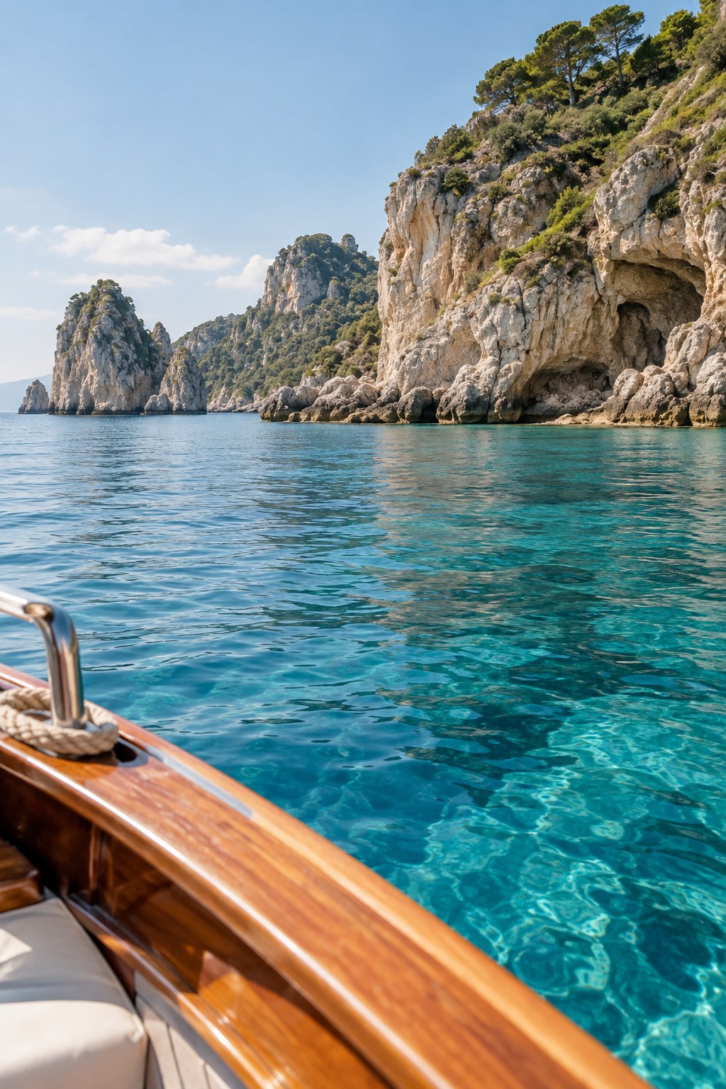 The sea and coastline of Southern Italy